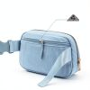 Gitus Initial Patch Waist Pack Corduroy Girls Fanny Bag-5