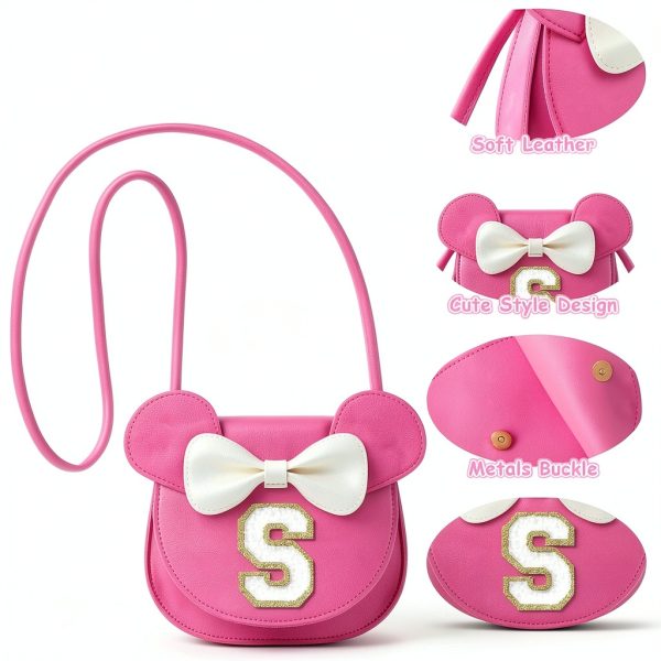XSUIOY Girls Mouse Purse Leather Cute Design Shoulder Bag-5