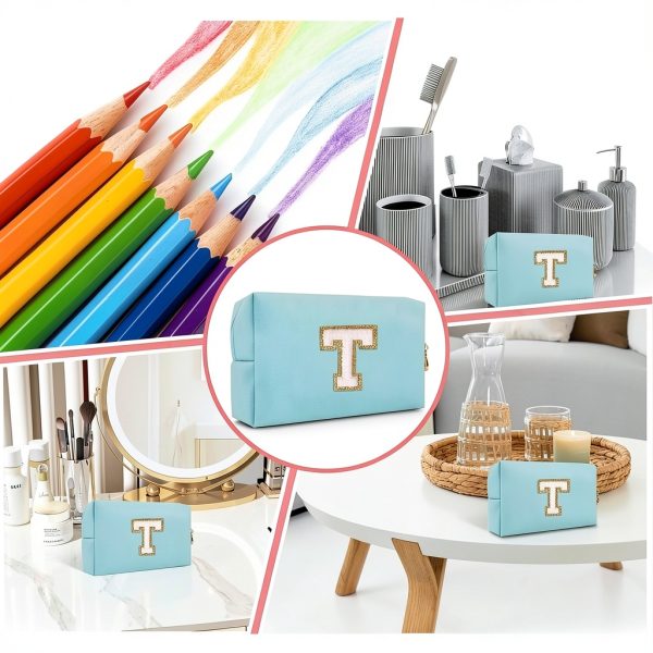 HENGNI Cosmetic Bag Leather Travel Accessory Women-5