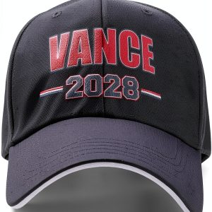 Vance Baseball Cap Polyester Adjustable Unisex Gray White-0