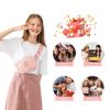 Gitus Initial Patch Waist Pack Girls Corduroy Fanny Bag-6