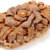 Rose Flower Evening Clutch Women Rhinestone Decorated-4