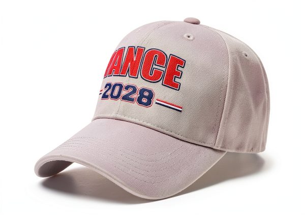 Vance Baseball Cap Polyester Adjustable Unisex Gray White-3