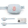 Gitus Initial Patch Waist Pack Corduroy Girls Fanny Bag-2