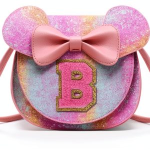 XSUIOY Girls Mouse Purse Leather Cute Design Shoulder Bag-0