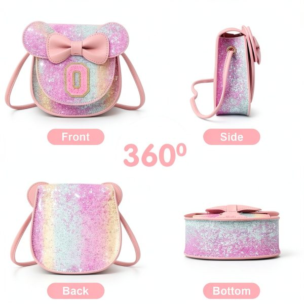 XSUIOY Girls Mouse Purse Leather Cute Design Shoulder Strap-3