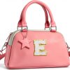 Elilier Girls Initial Purse Crossbody Bag Soft PU Leather-0