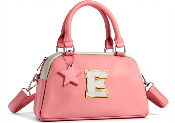 Elilier Girls Initial Purse Crossbody Bag Soft PU Leather-0