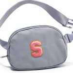 Glratn Girls Fanny Pack Adjustable Strap Chenille Letters-0