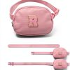 Glratn Girls Waist Pack Adjustable Strap Chenille Letters-5