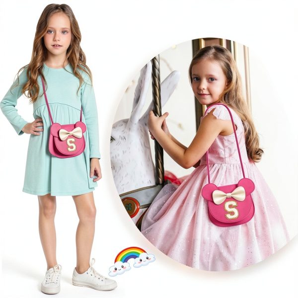 XSUIOY Girls Mouse Purse Leather Cute Design Shoulder Bag-4