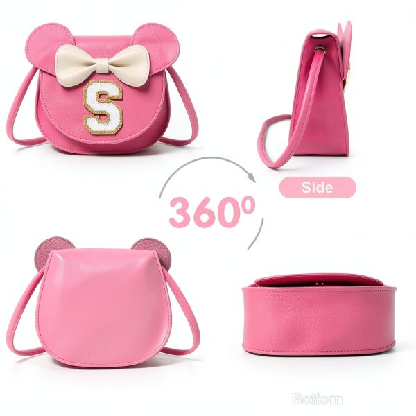 XSUIOY Girls Mouse Purse Leather Cute Design Shoulder Bag-3