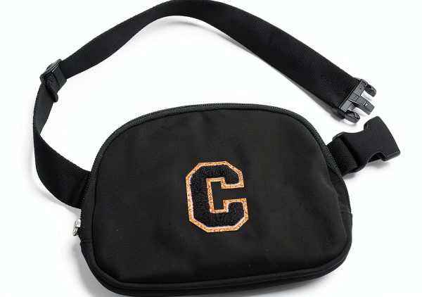 Glratn Girls Fanny Pack Adjustable Strap Chenille Letters-0
