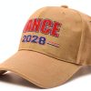 Vance Baseball Cap Polyester Adjustable Unisex Gray White-1