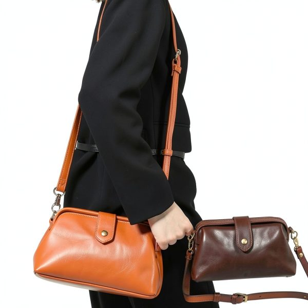 Areytrv Crossbody Bag Retro Design Magnetic Buckle-5