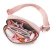 Gitus Initial Patch Waist Pack Girls Corduroy Fanny Bag-4