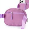 Glratn Girls Fanny Pack Adjustable Strap Chenille Letter-4