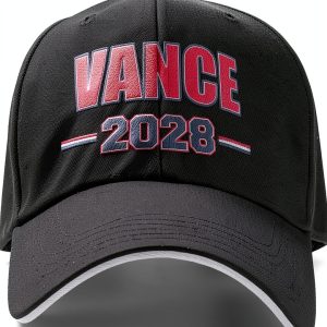 Vance Baseball Cap Polyester Adjustable Unisex Gray White-0