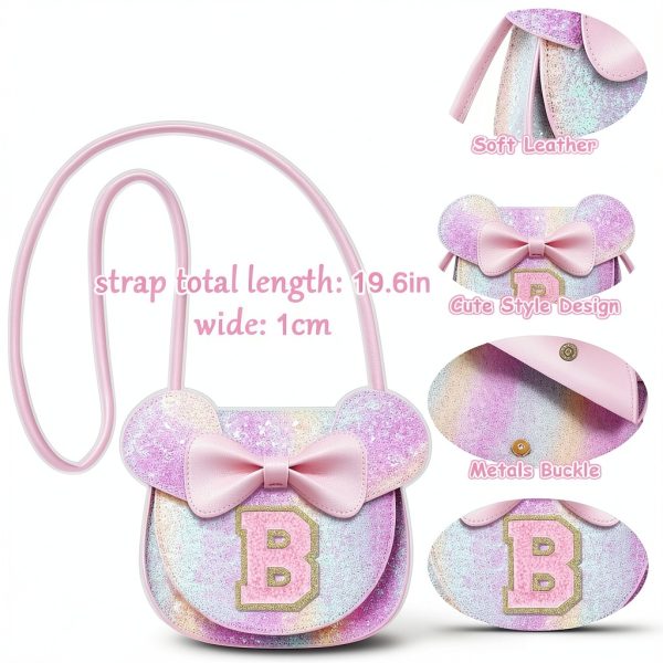 XSUIOY Girls Mouse Purse Leather Cute Design Shoulder Bag-5