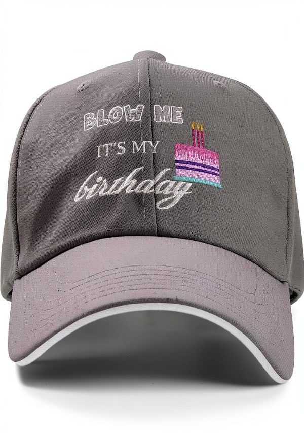 Generic Birthday Baseball Cap Unisex Polyester Adjustable-0