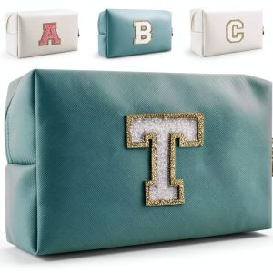 HENGNI Cosmetic Bag Leather Travel Accessory Women-0