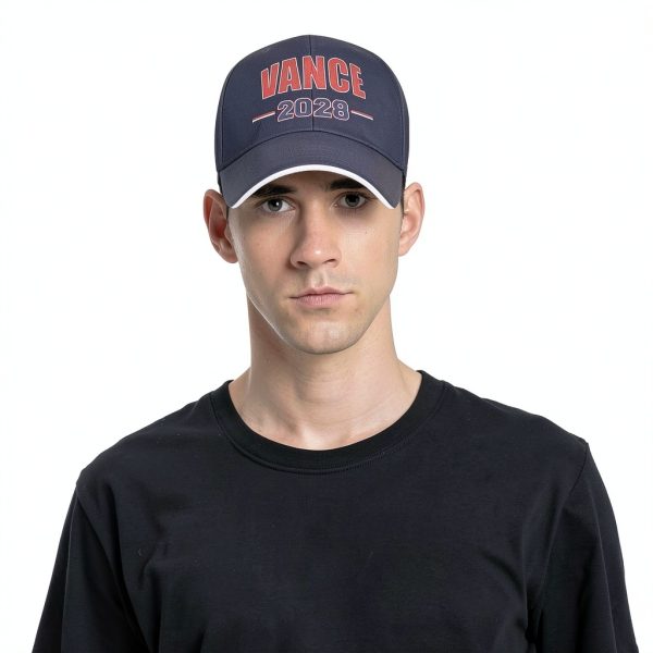 Vance Baseball Cap Polyester Adjustable Unisex Gray White-6