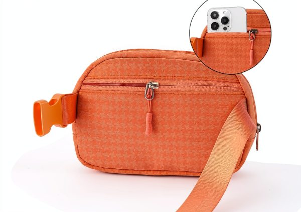 Glratn Girls Fanny Pack Adjustable Strap Chenille Letter-4