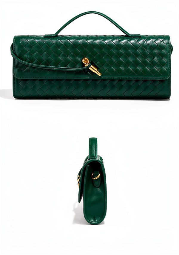 PU Leather Handbag for Women Light Blue Crossbody Bag-1