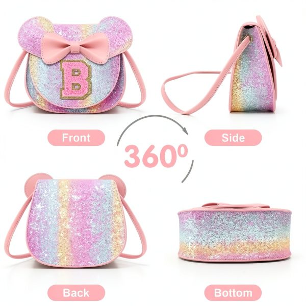 XSUIOY Girls Mouse Purse Leather Cute Design Shoulder Bag-3