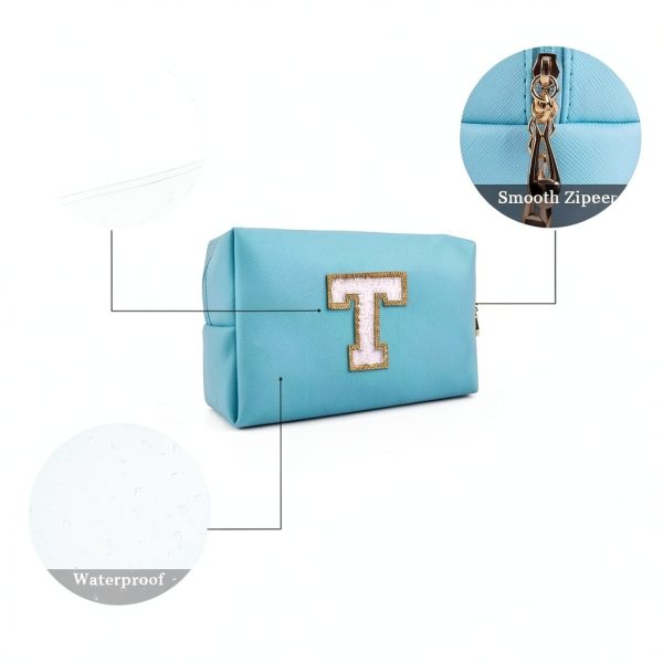 HENGNI Cosmetic Bag Leather Travel Accessory Women-3