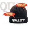 Black Beanie Hat Mens Soft Fleece Lined Acrylic Skull Cap-1