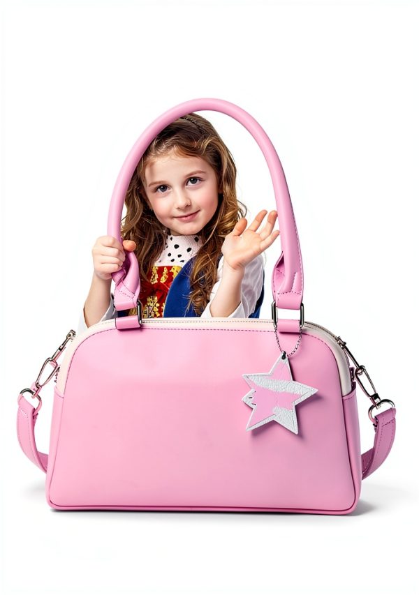 Elilier Initial Kids Purse Crossbody Bag Faux Leather-5