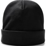 Black Beanie Hat Mens Soft Fleece Lined Acrylic Skull Cap-0