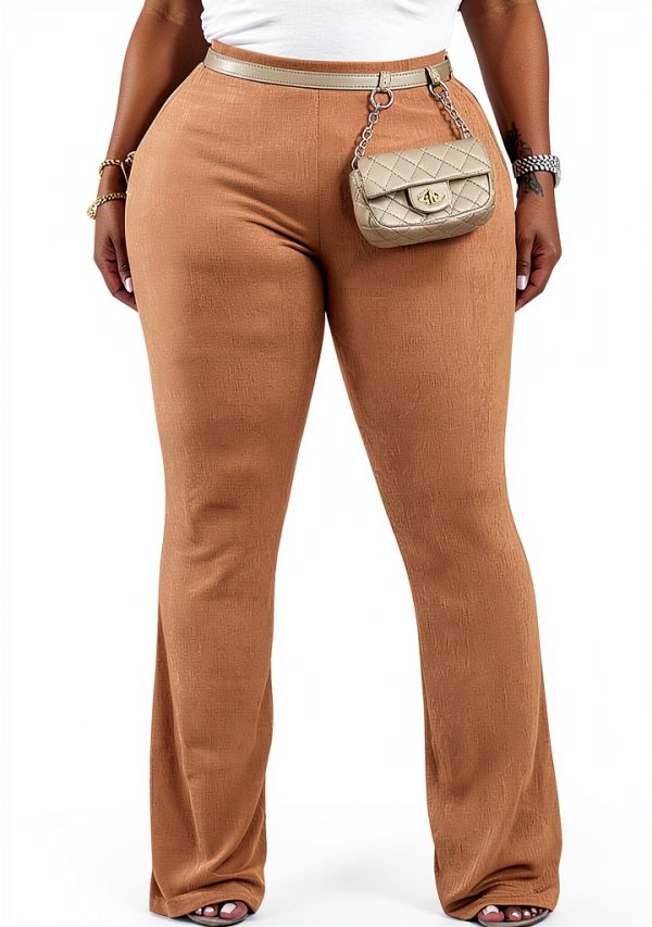 Womens Ribbed Micro Flare Yoga Pants Tummy Control High-0