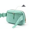 Gitus Initial Patch Waist Pack Corduroy Girls Fanny Bag-5
