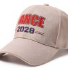 Vance Baseball Cap Polyester Adjustable Unisex Gray White-1