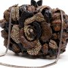 Rose Flower Evening Clutch Women Rhinestone Decorated-4