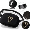 Glratn Girls Fanny Pack Adjustable Strap Chenille Letters-2