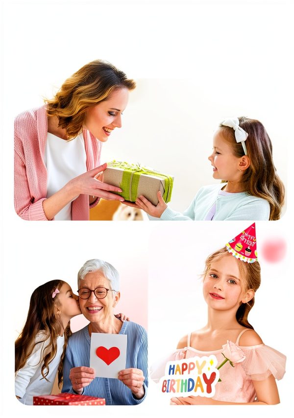 Elilier Girls Initial Purse Soft PU Leather Crossbody Bag-1