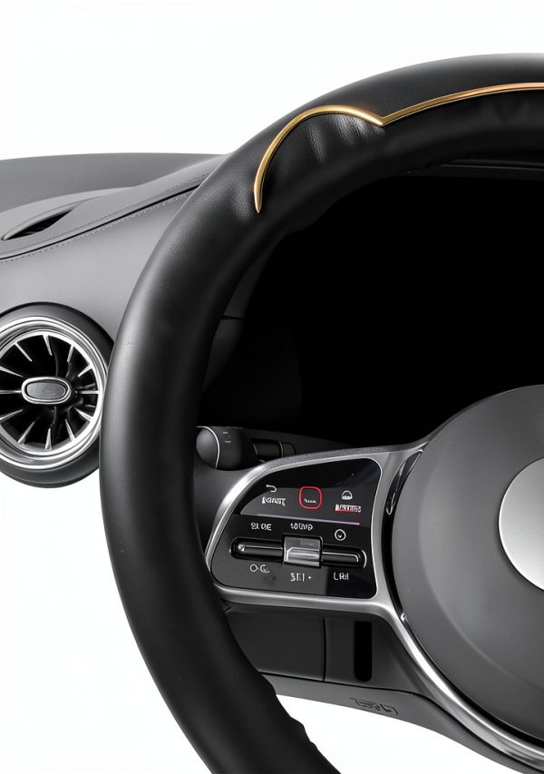 YUE Plush Steering Wheel Cover for Mazda 3 2025-2019-1