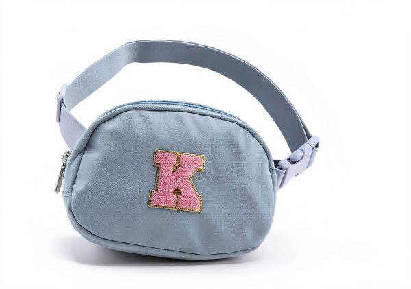 Glratn Girls Fanny Pack Adjustable Strap Chenille Letters-2