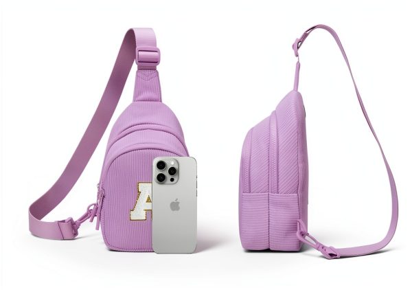 Viverte Small Sling Bag for Girls Corduroy Material-3