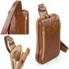 Time Resistance Leather Sling Bag Unisex Travel-4