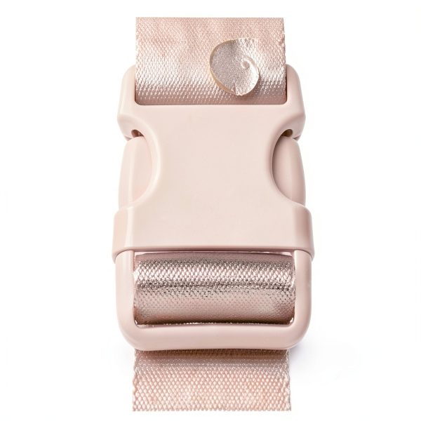 Coral Pink Gitus Initial Patch Waist Bag for Girls-3