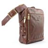 Time Resistance Leather Sling Bag Unisex-3