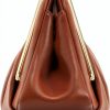 Vegan Leather Clutch VeganLux Gold Hardware Women-4