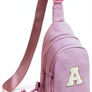 Viverte Small Sling Bag for Girls Corduroy Material-0