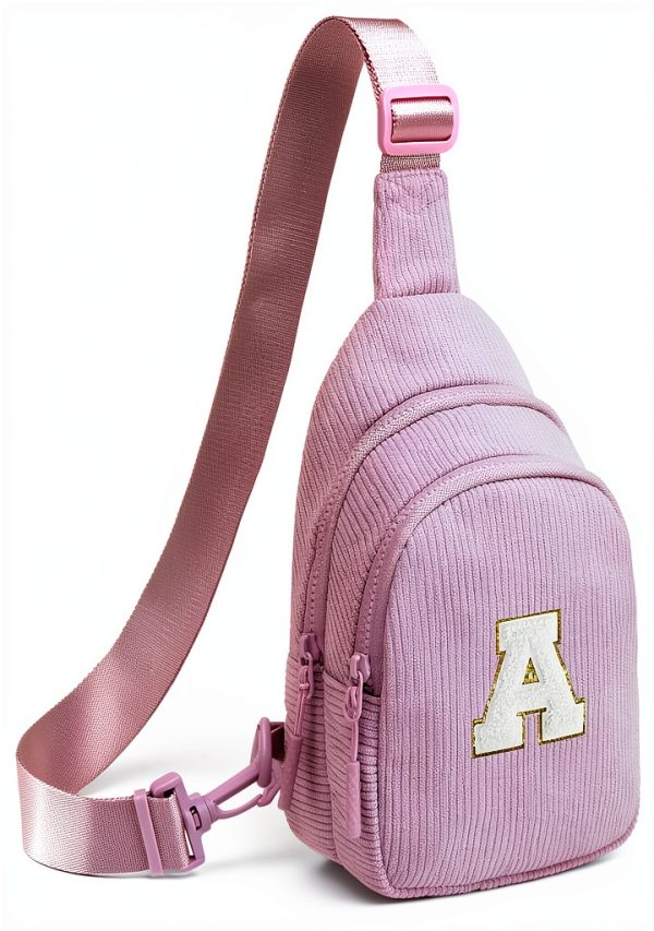 Viverte Small Sling Bag for Girls Corduroy Material-0