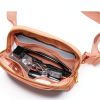 Coral Pink Gitus Initial Patch Waist Bag for Girls-4