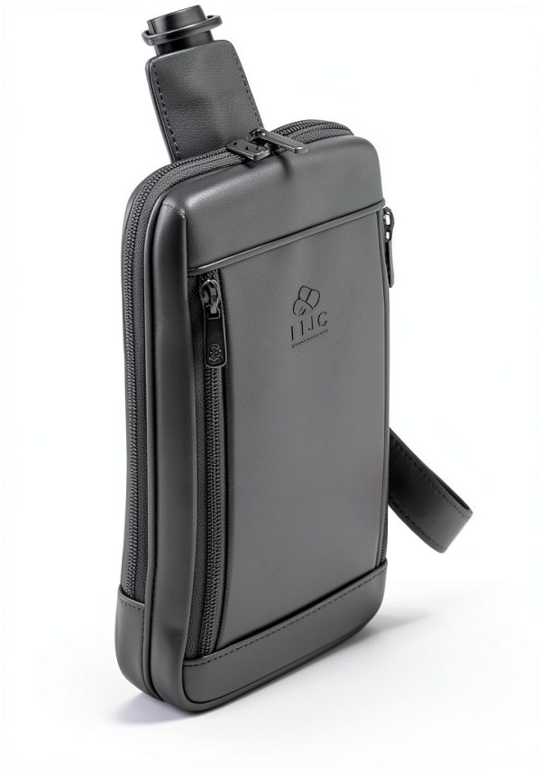Time Resistance Leather Sling Bag Unisex Travel-5